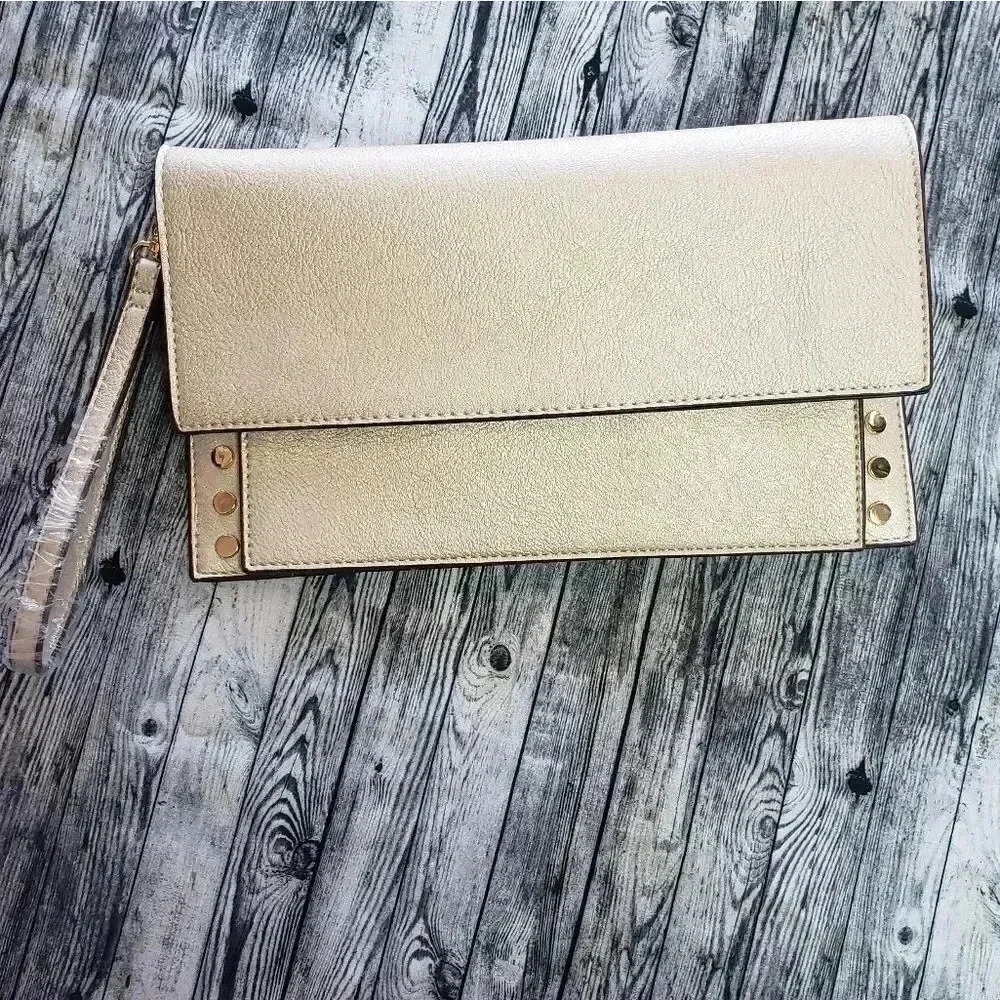 Chico's Gold Crossbody/Wristlet 